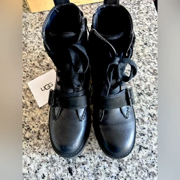 Biker Boots Ugg Noe Boots Size UGG Shoes Ugg Noe Moto Combat Boots